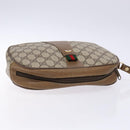 GUCCI GG Supreme Web Sherry Line Clutch Bag PVC Beige 89 01 034 Auth am8803-5