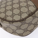 GUCCI GG Supreme Web Sherry Line Clutch Bag PVC Beige 89 01 034 Auth am8803-14