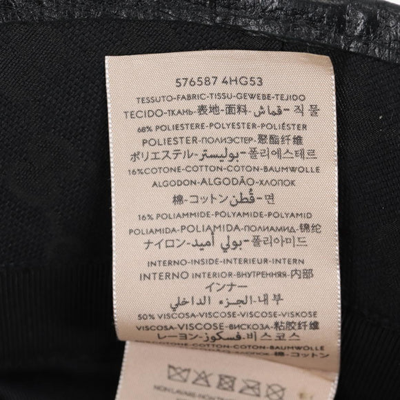 GUCCI GG Canvas Bucket Hat Black 576587 Auth am8804V