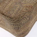 ETRO Paisley Shoulder Bag Canvas Beige Auth am8806-9