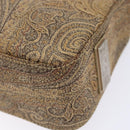 ETRO Paisley Shoulder Bag Canvas Beige Auth am8806-15