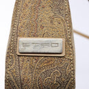 ETRO Paisley Shoulder Bag Canvas Beige Auth am8806-17