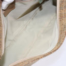 ETRO Paisley Shoulder Bag Canvas Beige Auth am8806-11