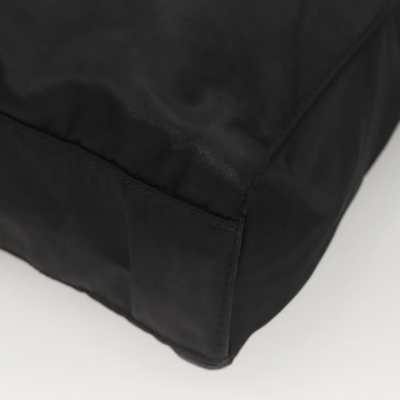 PRADA Hand Bag Nylon Black Clear Auth am8816