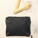 PRADA Hand Bag Nylon Black Clear Auth am8816-24