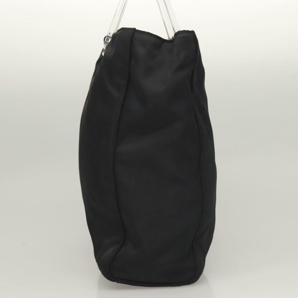 PRADA Hand Bag Nylon Black Clear Auth am8816