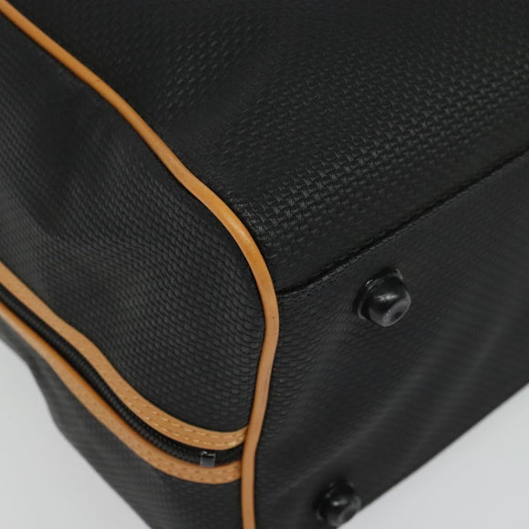 SAINT LAURENT Boston Bag PVC Leather Black Auth am8817