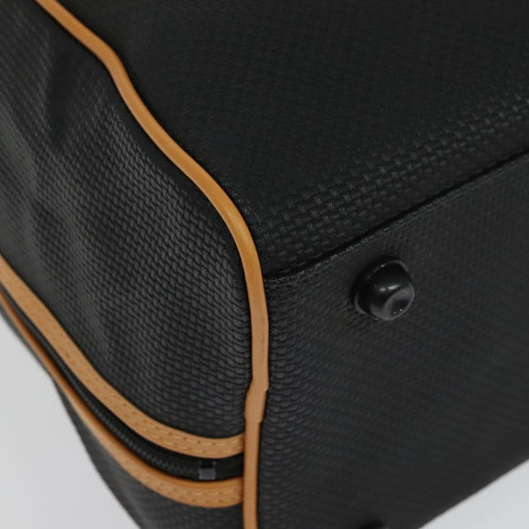 SAINT LAURENT Boston Bag PVC Leather Black Auth am8817