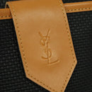 SAINT LAURENT Boston Bag PVC Leather Black Auth am8817-10