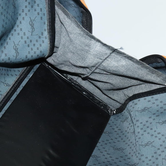 SAINT LAURENT Boston Bag PVC Leather Black Auth am8817