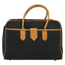 SAINT LAURENT Boston Bag PVC Leather Black Auth am8817-13