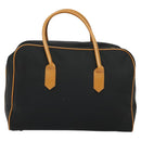 SAINT LAURENT Boston Bag PVC Leather Black Auth am8817-2