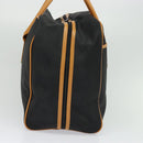 SAINT LAURENT Boston Bag PVC Leather Black Auth am8817-3