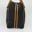 SAINT LAURENT Boston Bag PVC Leather Black Auth am8817-4