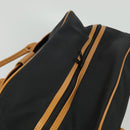 SAINT LAURENT Boston Bag PVC Leather Black Auth am8817-6