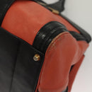 Chloe Alice Hand Bag Leather 2way Orange Gold Auth am8820-15