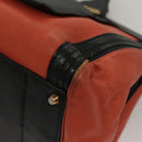 Chloe Alice Hand Bag Leather 2way Orange Gold Auth am8820-9