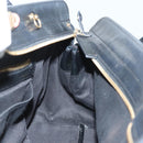 Chloe Alice Hand Bag Leather 2way Orange Gold Auth am8820-19