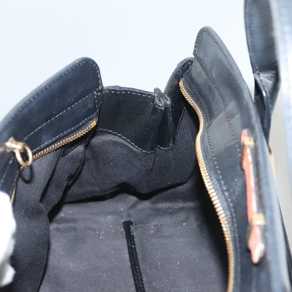 Chloe Alice Hand Bag Leather 2way Orange Gold Auth am8820