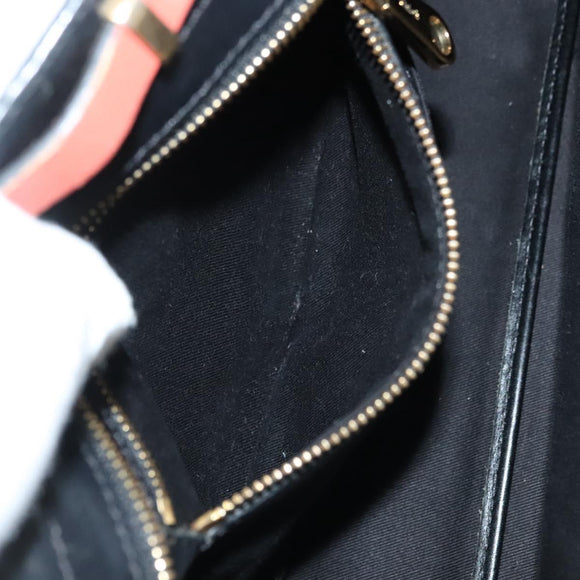 Chloe Alice Hand Bag Leather 2way Orange Gold Auth am8820