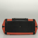 Chloe Alice Hand Bag Leather 2way Orange Gold Auth am8820-5