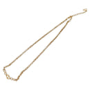 Christian Dior Stone Necklace Metal Gold Auth am8829-2