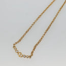 Christian Dior Stone Necklace Metal Gold Auth am8829-4
