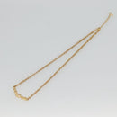 Christian Dior Stone Necklace Metal Gold Auth am8829-6