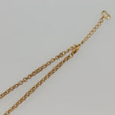 Christian Dior Stone Necklace Metal Gold Auth am8829-9