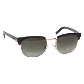 SAINT LAURENT Sunglasses Plastic Brown Auth am8841