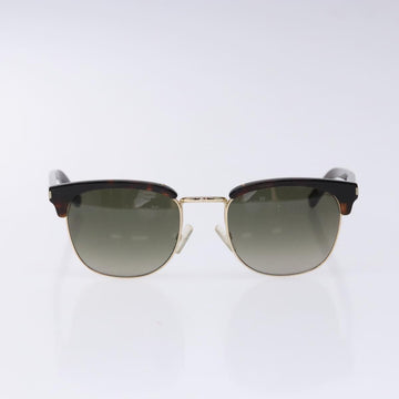 SAINT LAURENT Sunglasses Plastic Brown Auth am8841 - 0