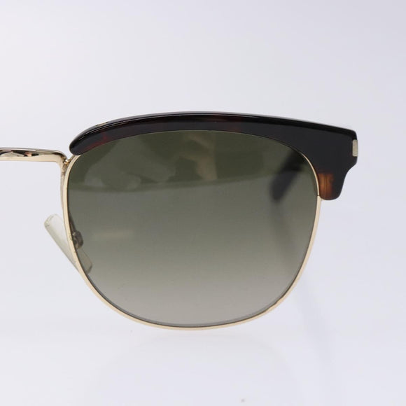 SAINT LAURENT Sunglasses Plastic Brown Auth am8841