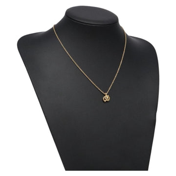 Christian Dior Necklace Metal Gold Auth am8843