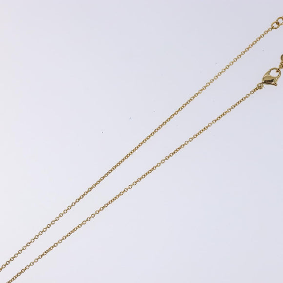 Christian Dior Necklace Metal Gold Auth am8843