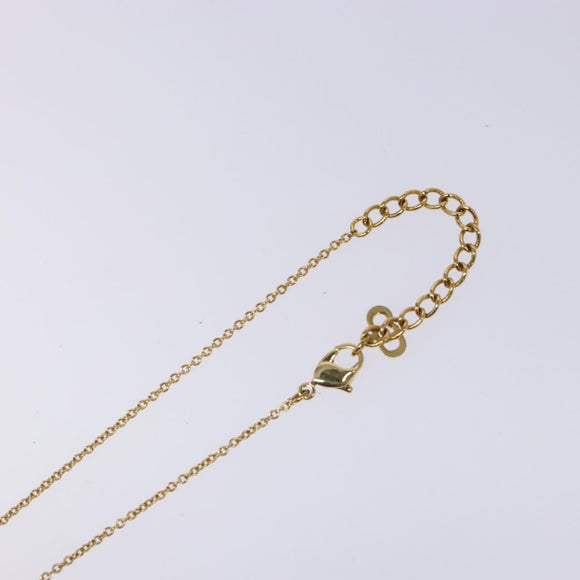 Christian Dior Necklace Metal Gold Auth am8843