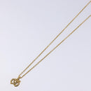 Christian Dior Necklace Metal Gold Auth am8843-4