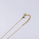 Christian Dior Necklace Metal Gold Auth am8843-6
