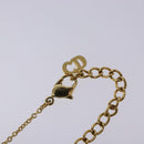 Christian Dior Necklace Metal Gold Auth am8843-7