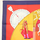 HERMES Carre 90 Scarf ""PLAZA DE TOROS"" Silk Orange Auth am8844-2