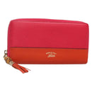 GUCCI Bamboo Long Wallet Leather Pink Gold 307984 Auth am8849-1