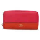 GUCCI Bamboo Long Wallet Leather Pink Gold 307984 Auth am8849-13