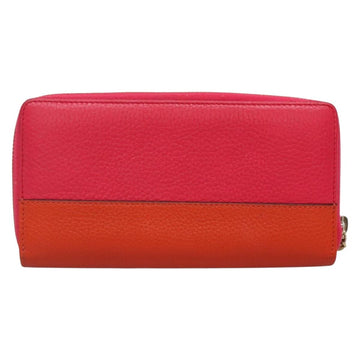 GUCCI Bamboo Long Wallet Leather Pink Gold 307984 Auth am8849 - 0