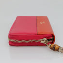 GUCCI Bamboo Long Wallet Leather Pink Gold 307984 Auth am8849-3