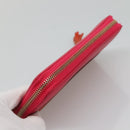 GUCCI Bamboo Long Wallet Leather Pink Gold 307984 Auth am8849-5