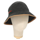 GUCCI GG Canvas Sherry Line Web Bucket Hat Hat Black 722377 Auth am8853V-1