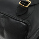 GUCCI Bamboo Backpack Leather Black Gold 008 2058 0016 Auth am8855-17