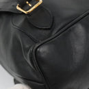 GUCCI Bamboo Backpack Leather Black Gold 008 2058 0016 Auth am8855-18