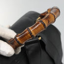 GUCCI Bamboo Backpack Leather Black Gold 008 2058 0016 Auth am8855-7