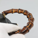 GUCCI Bamboo Backpack Leather Black Gold 008 2058 0016 Auth am8855-8