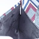 MCM Logogram Vicetos Clutch Bag PVC Leather Gray Gold Auth am8856-16